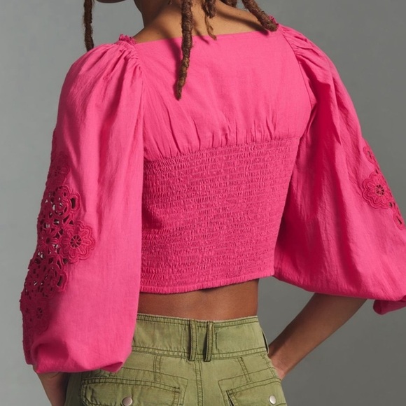 FARM Rio Fuchsia Embroidered Blouse - Picture 5 of 7